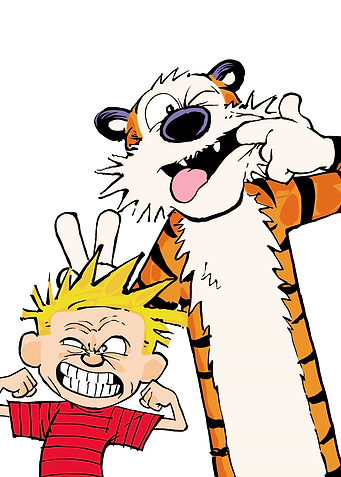 Calvin and Hobbes Cartoon Antics