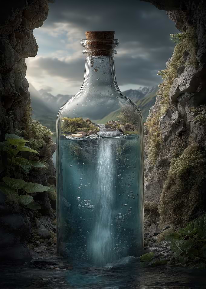 Waterfall in a Bottle