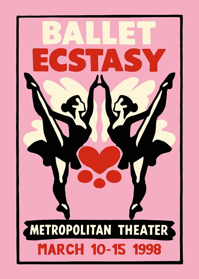 Ballet Ecstasy Metropolitan Theater Poster