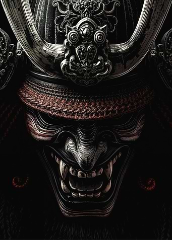 Samurai Mask Close-Up