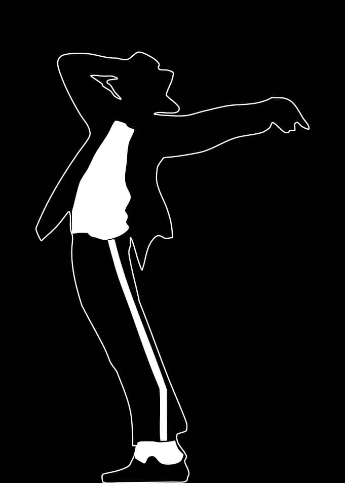 Michael Jackson silhouette