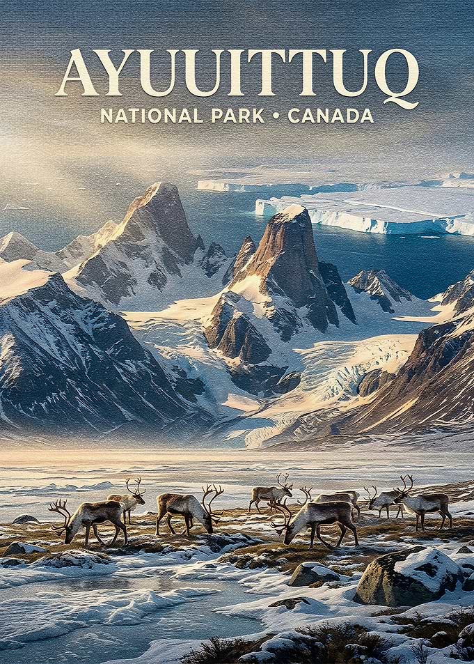 Auyuittuq National Park Canada Poster