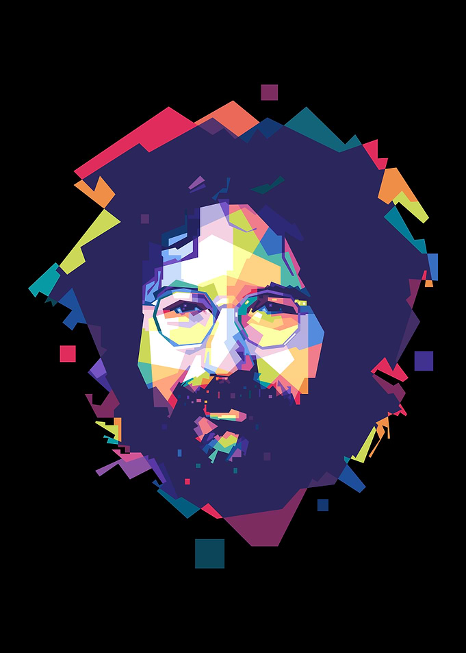 Jerry Garcia Pop Art Portrait