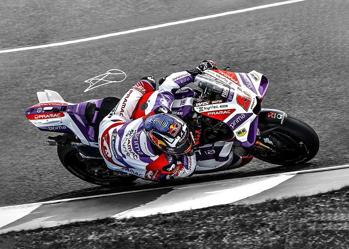 Johann Zarco Motorcycle Racing on Track