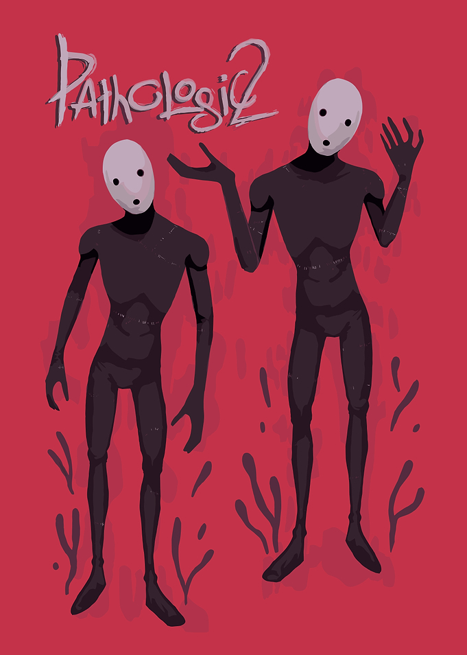 Pathologic 2 Abstract Figures on Red