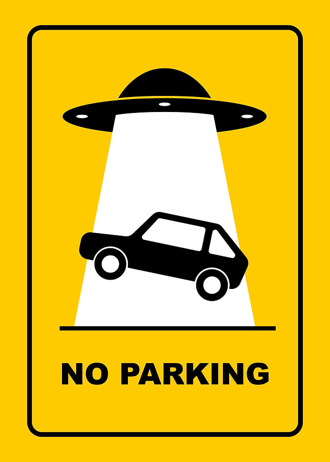 No Parking Alien Abduction