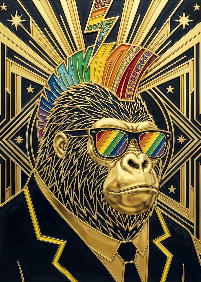 Rainbow Gorilla