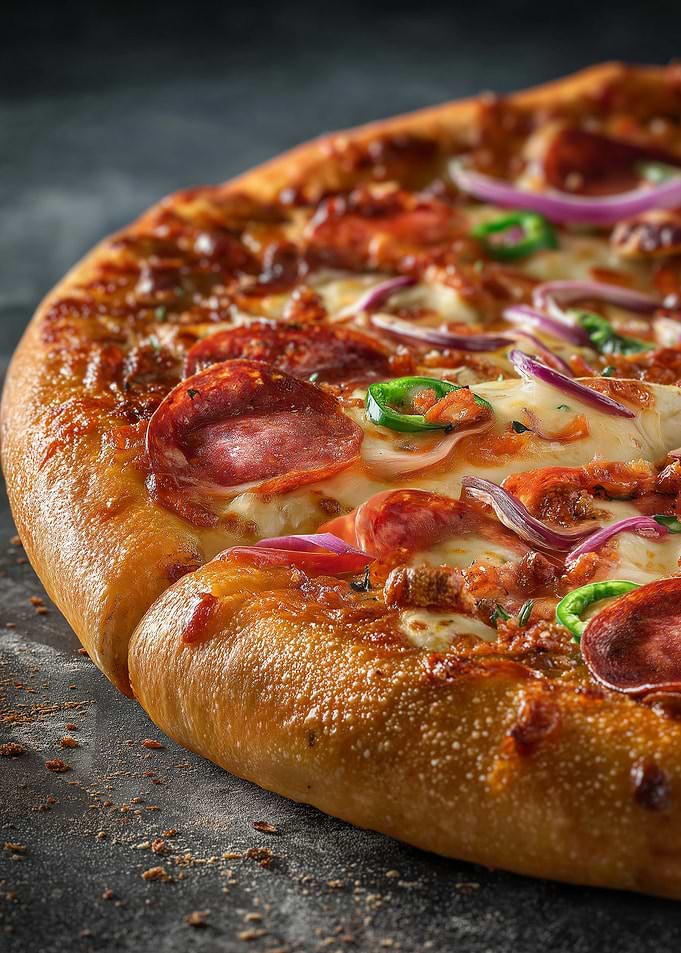 Delicious Pepperoni Pizza with Fresh Toppings