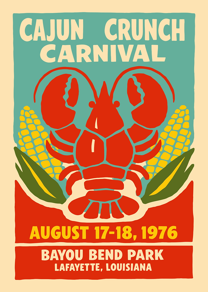 Cajun Crunch Carnival Poster
