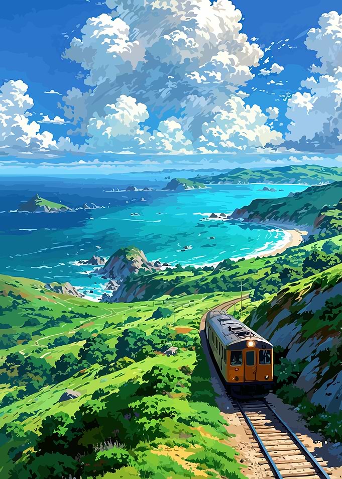 Coastal Train Journey