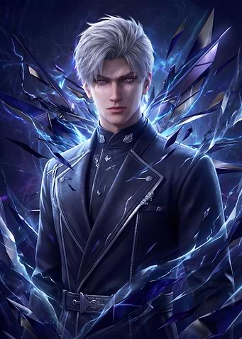 Anime Man in Dark Blue Uniform