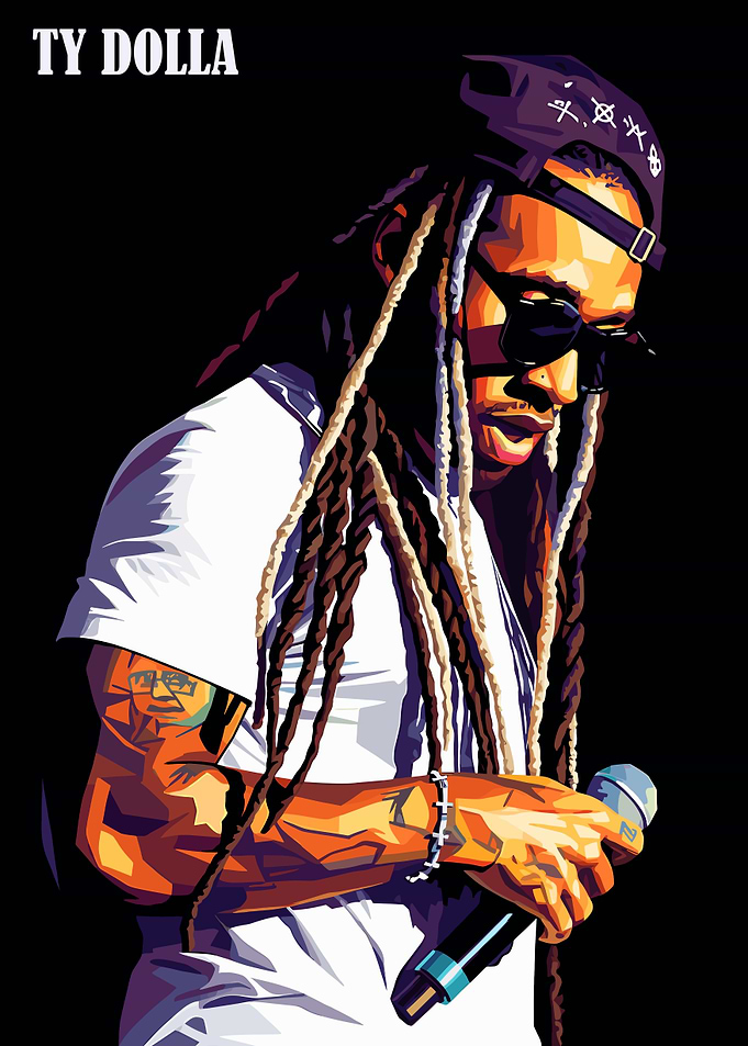 Ty Dolla Sign Digital Portrait