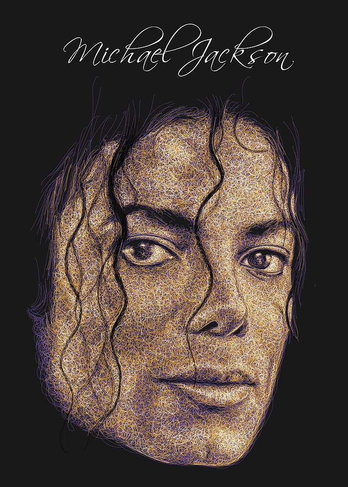 Michael Jackson Portrait - Digital Art