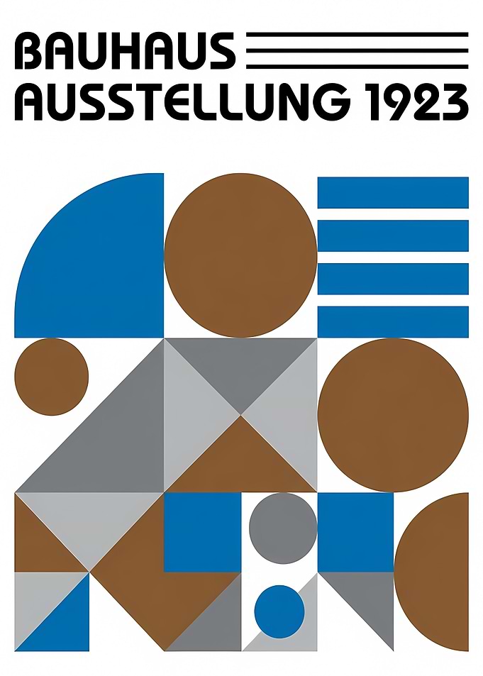 Bauhaus Ausstellung 1923 Geometric Poster