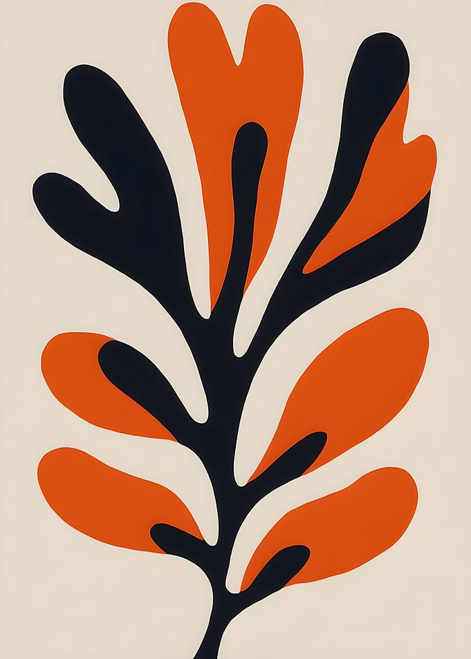 Abstract Leaf Art Print