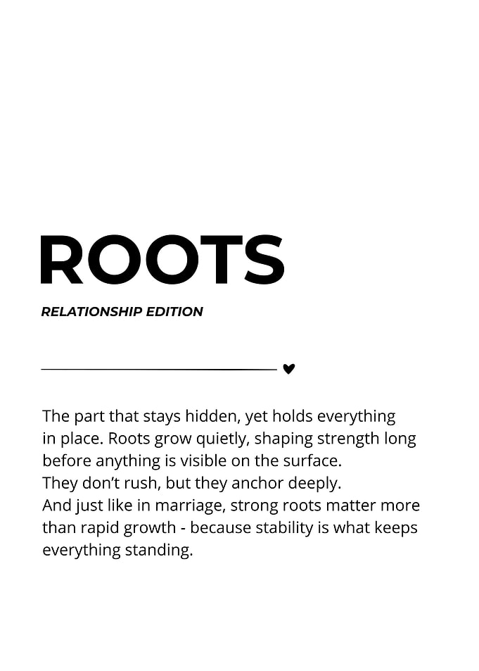 Roots Relationship Edition | Funny Wedding Gift for Couples