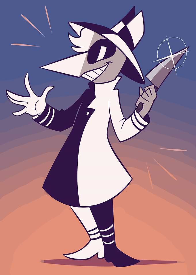 Spy vs Spy Cartoon Illustration