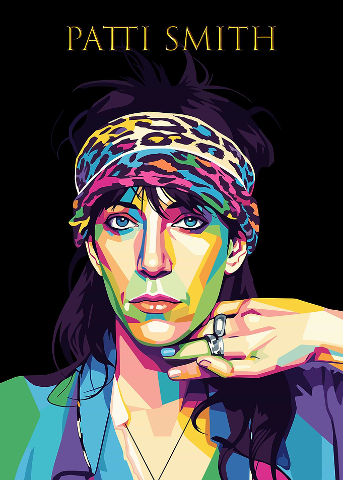 Patti Smith Pop Art Portrait