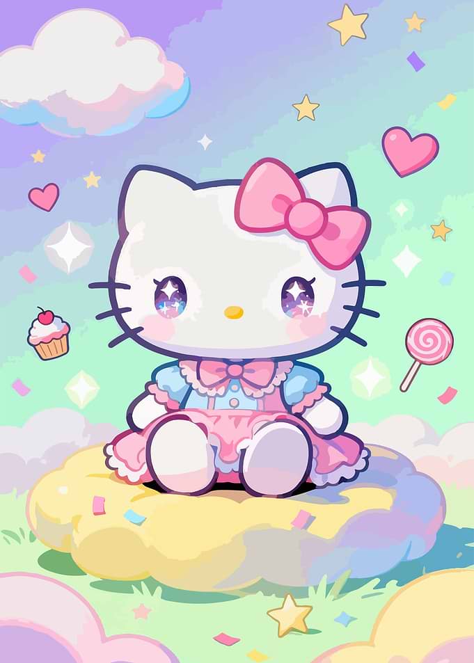 Hello Kitty on a Cloud