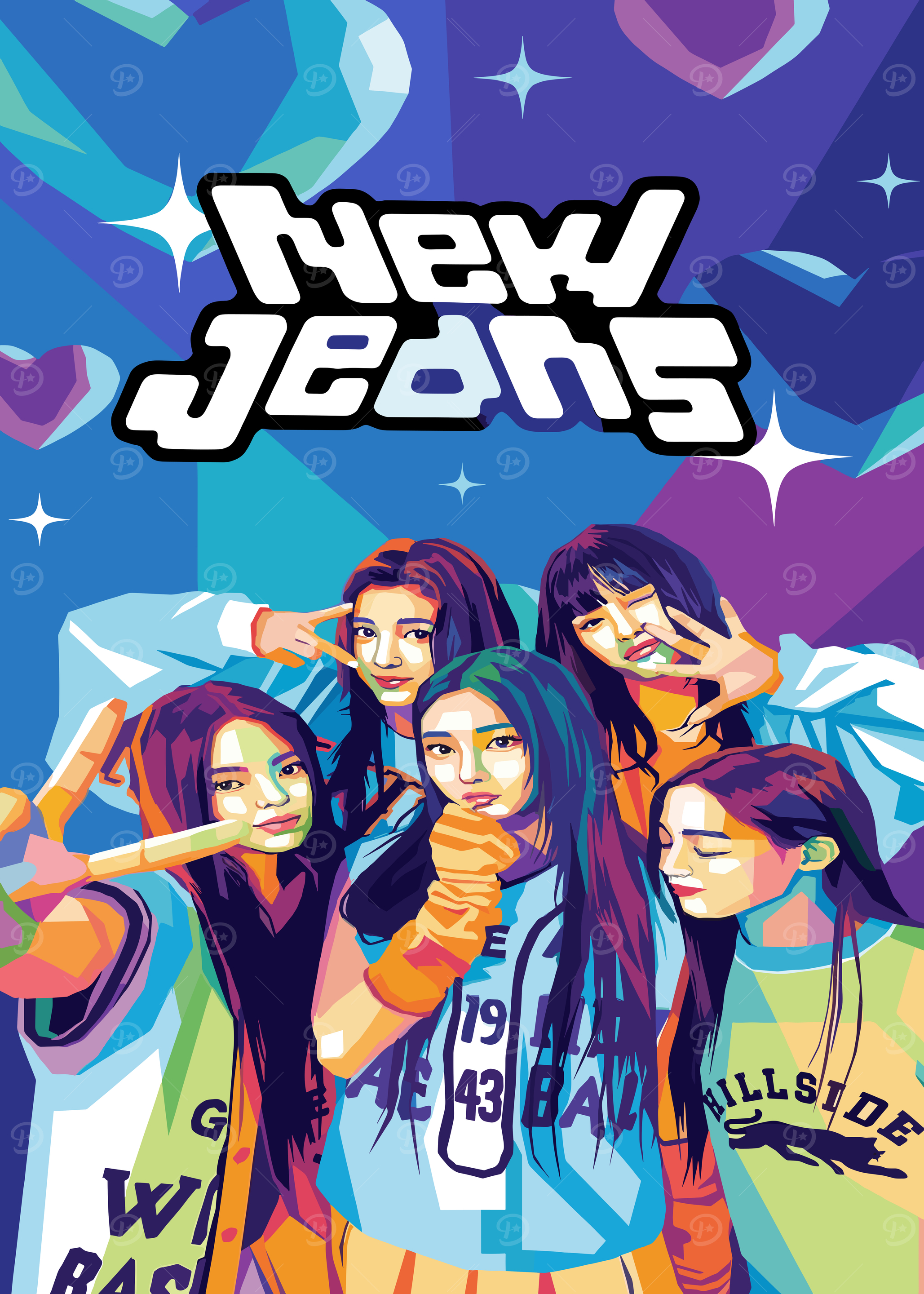 New jeans Posters Online - Shop Unique Metal Prints, Pictures