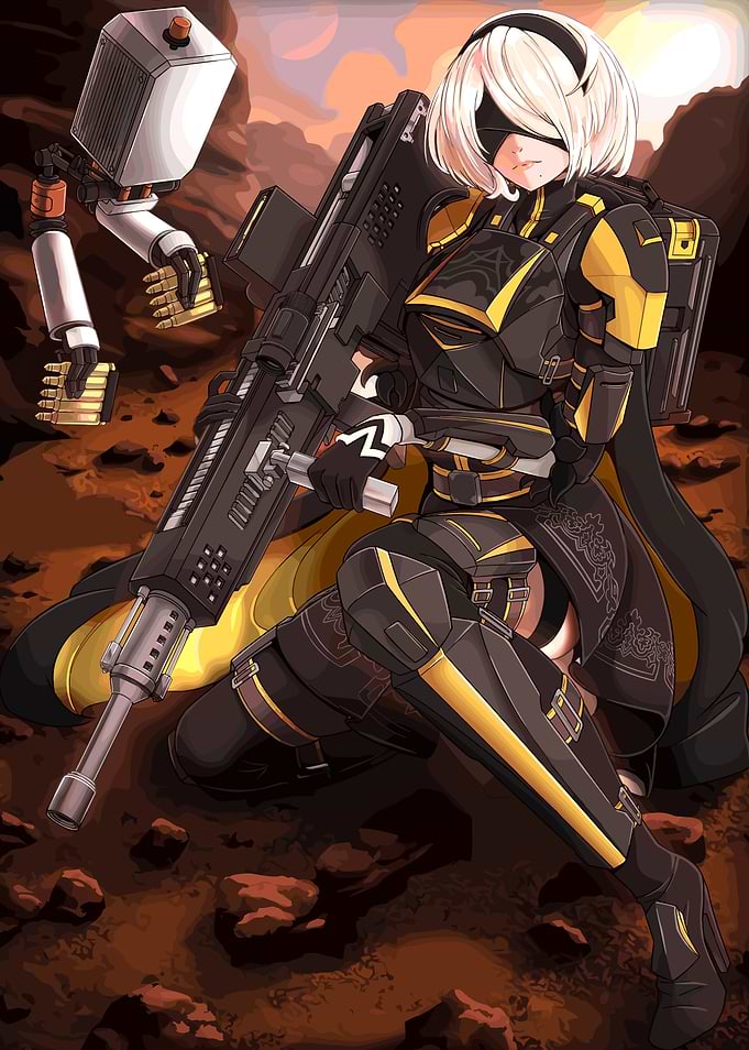 Anime Girl with Heavy Weapon