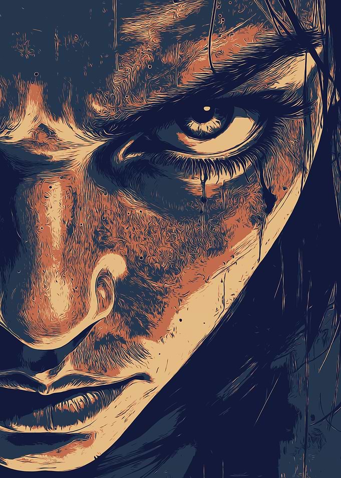 Close-up of a woman's face