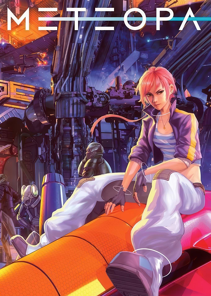 Meteora: Sci-Fi Character in Spaceport