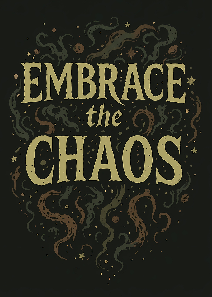 Embrace the Chaos Text Art