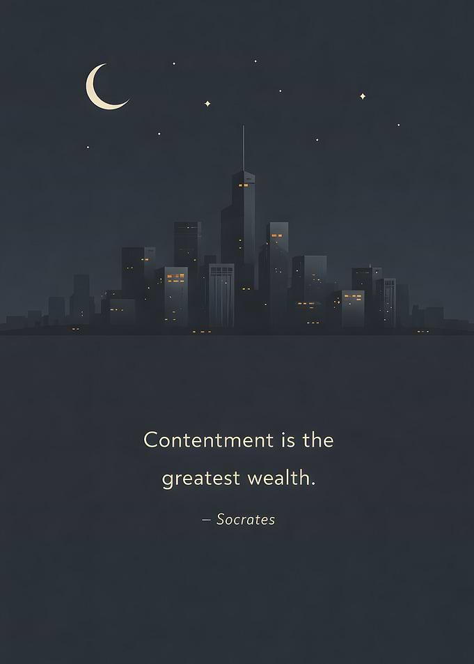 Contentment is the greatest wealth