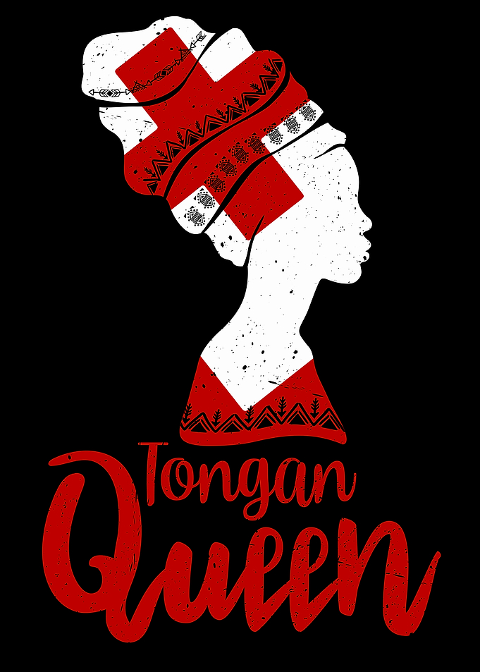 Tongan Queen Tonga Flag Afro Roots