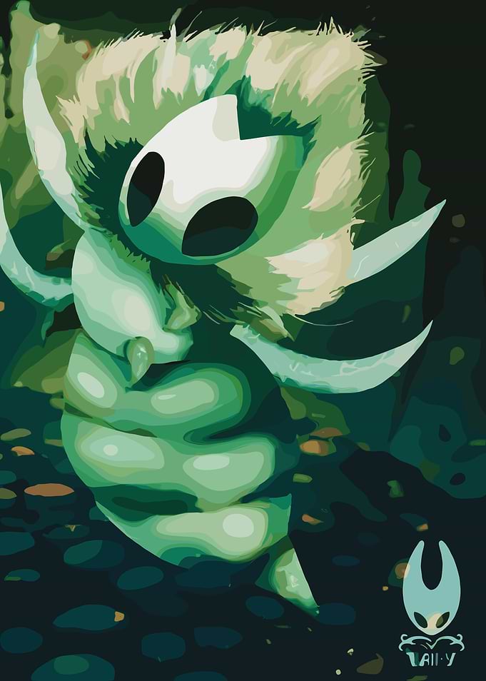 Hollow Knight character illustration