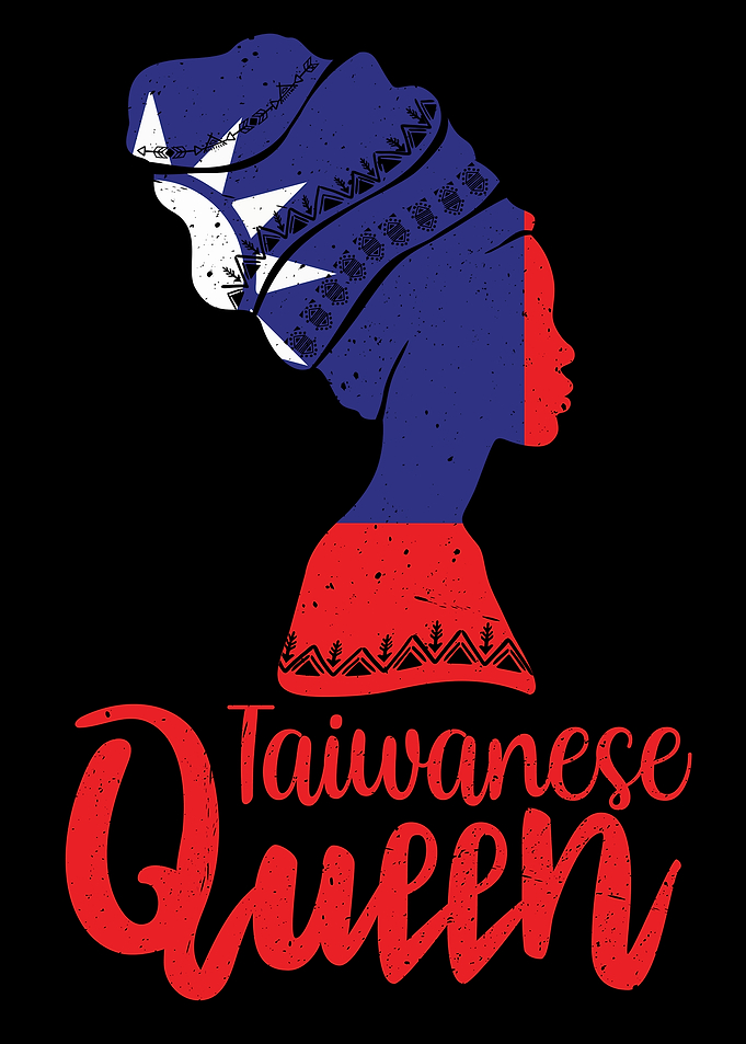 Taiwanese Queen Taiwan Flag Afro Roots