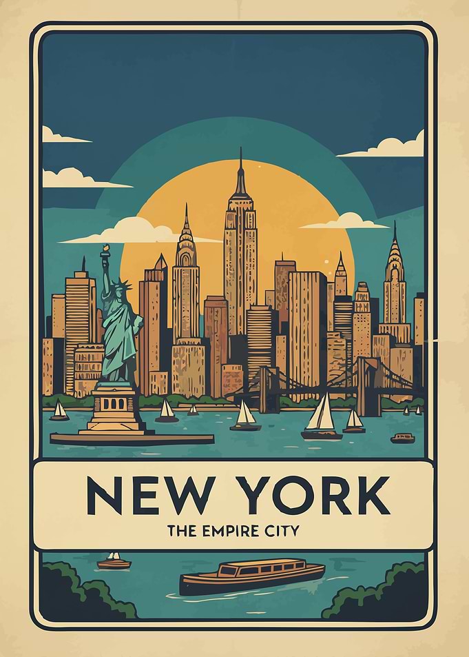 New York City Travel Poster