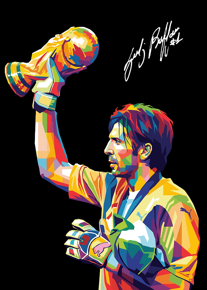 Gianluigi Buffon World Cup Victory Art