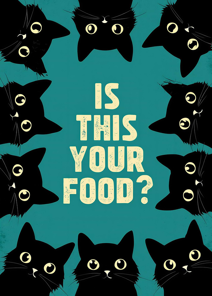 Is This Your Food? Cats Poster
