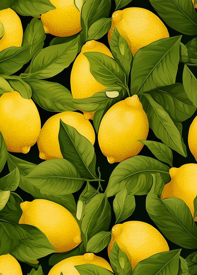 Lemon and Leaf Pattern