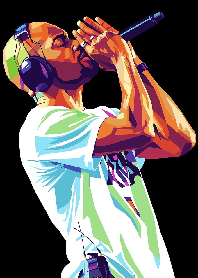 Frank Ocean Colorful Portrait