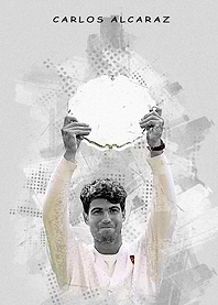 Carlos Alcaraz Champion Art