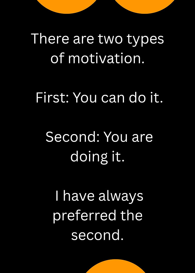Two Types of Motivation Text Art