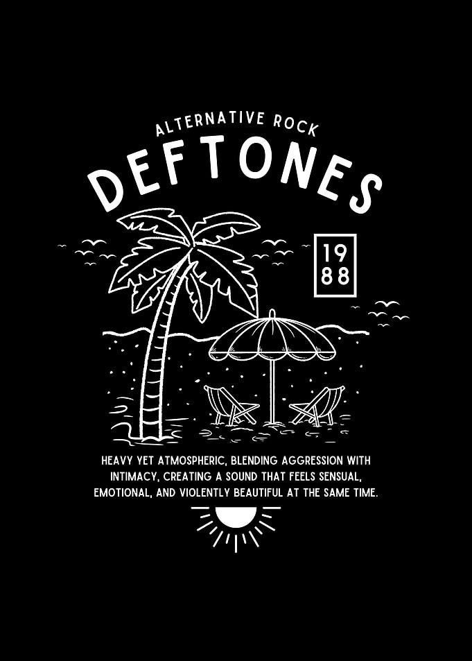 Deftones Alternative Rock Beach Design