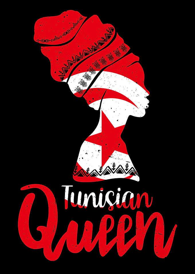 Tunisian Queen Tunisia Flag Afro Roots