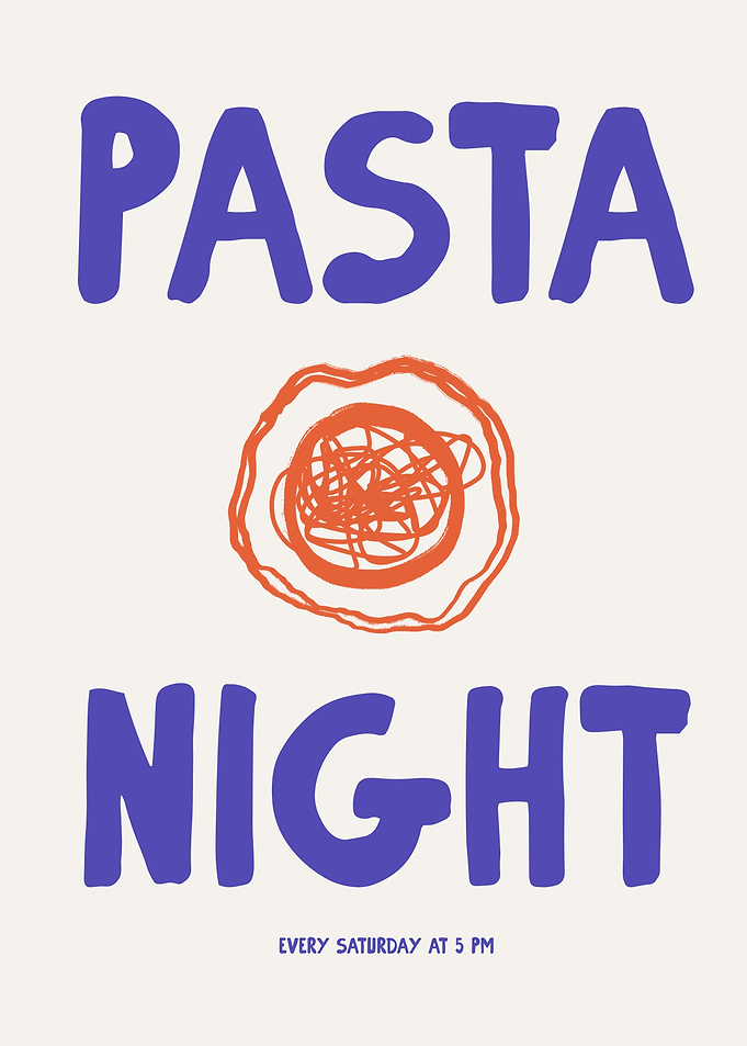 Pasta Night Poster
