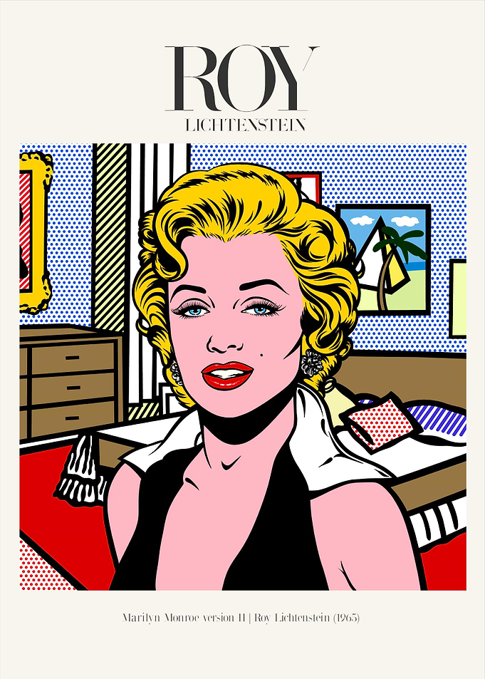 Marilyn Monroe V2 Poster | Roy Lichtenstein