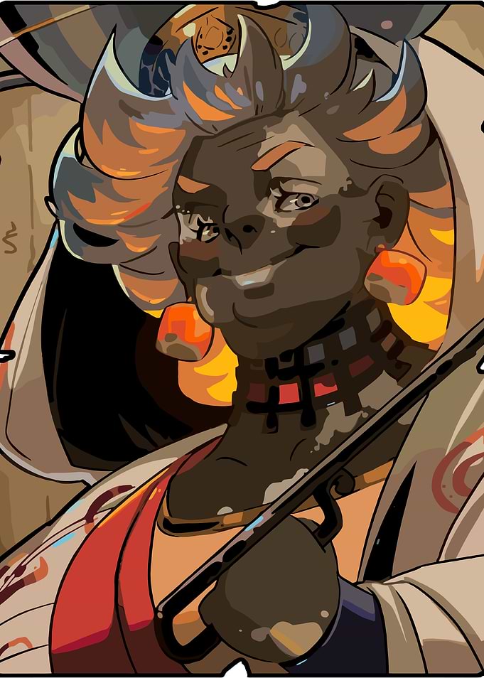 Stylized Hades Portrait of a Woman