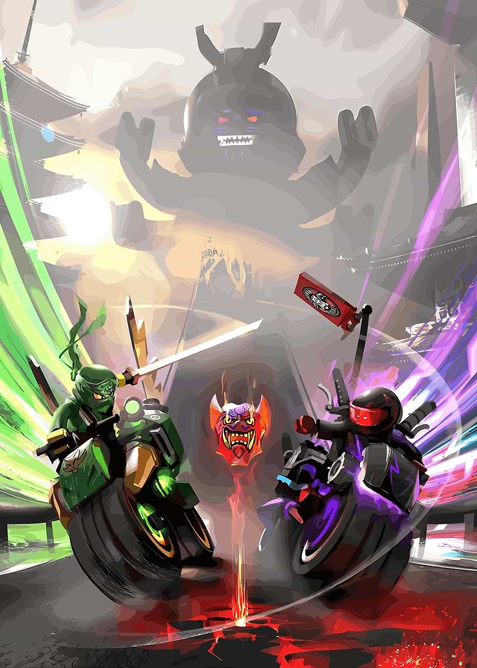 Ninjago Motorcycle Battle