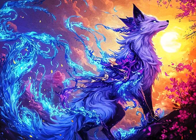 Mystical Fox Digital Art