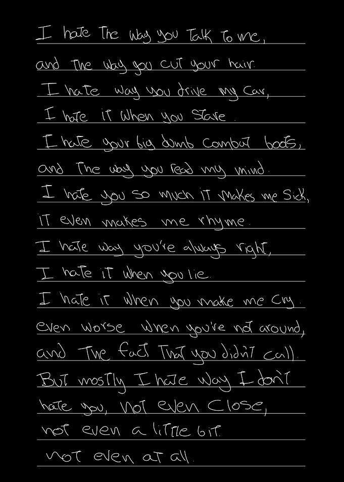 I Hate The Way I Don't