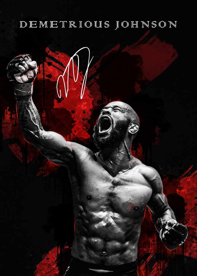 Demetrious Johnson MMA Fighter Portrait