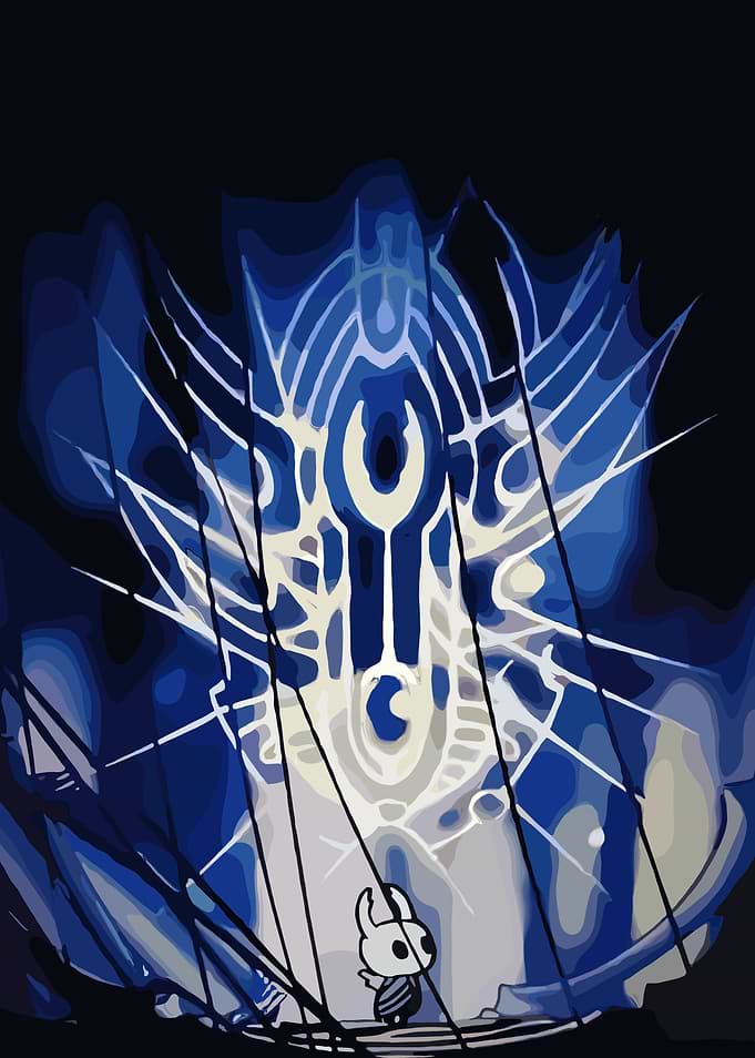 Hollow Knight Abstract Digital Art