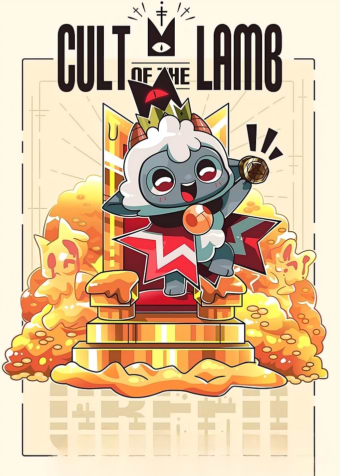 Cult of the Lamb Cartoon Illustration